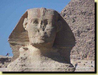 La tte du Sphinx reprsente le Pharaon Chphren
